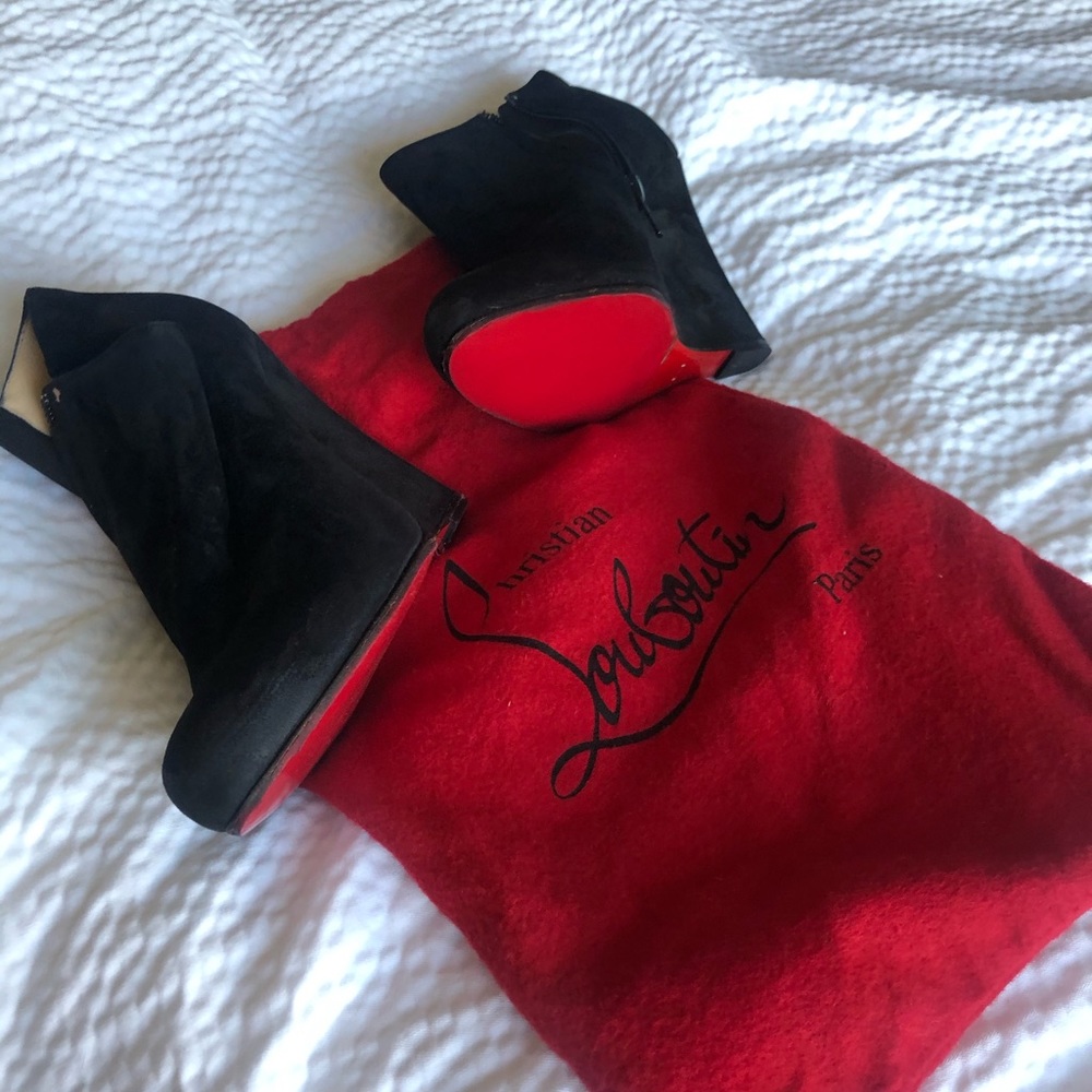 Christian Louboutin Suede Wedges
